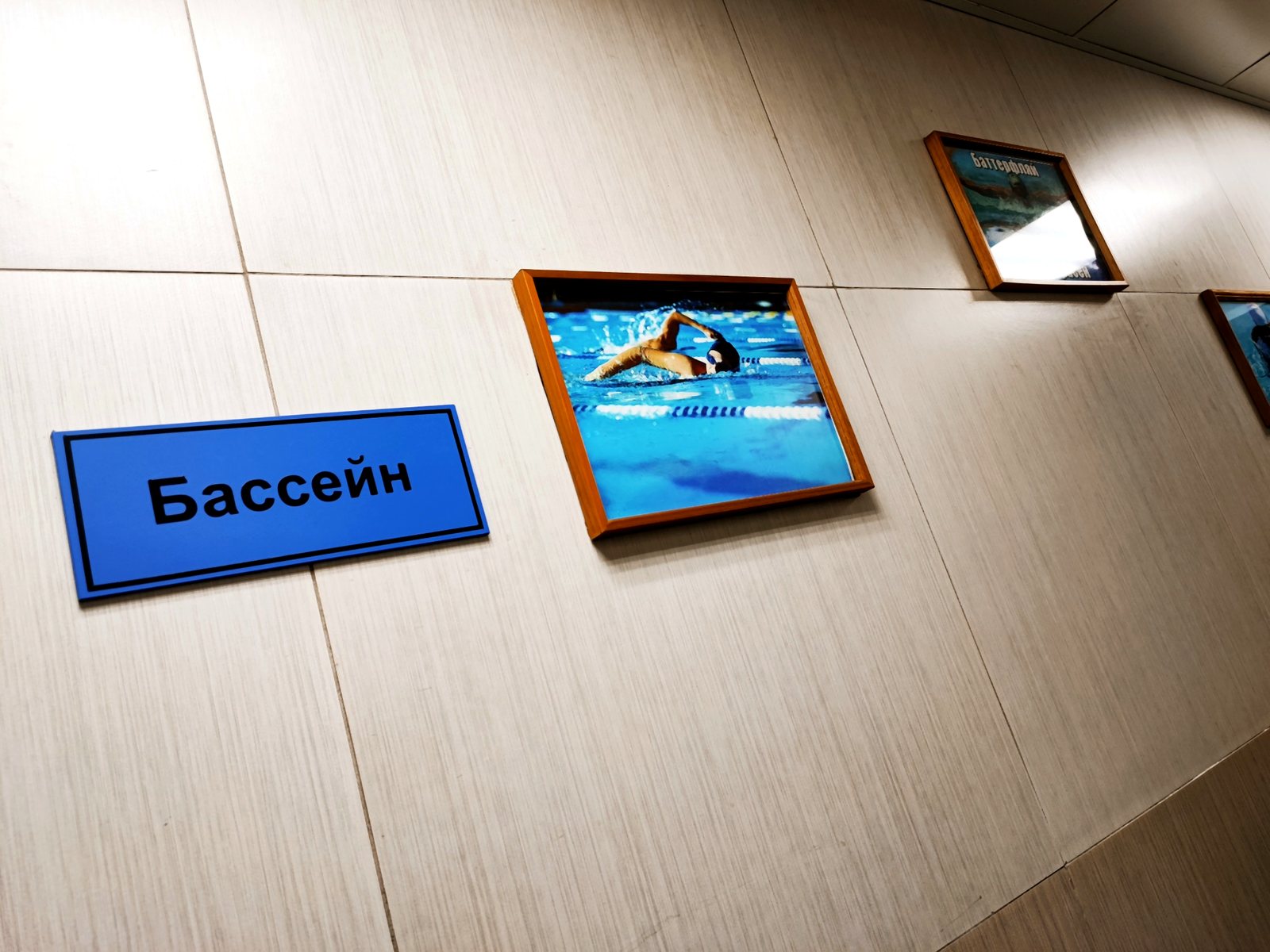 Навигационная табличка Бассейн в Роднике здоровья